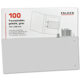 10x Trennstreifen Falken Karton 100 Stück Farbe grau