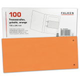 10x Trennstreifen Falken Karton 100 Stück Farbe orange